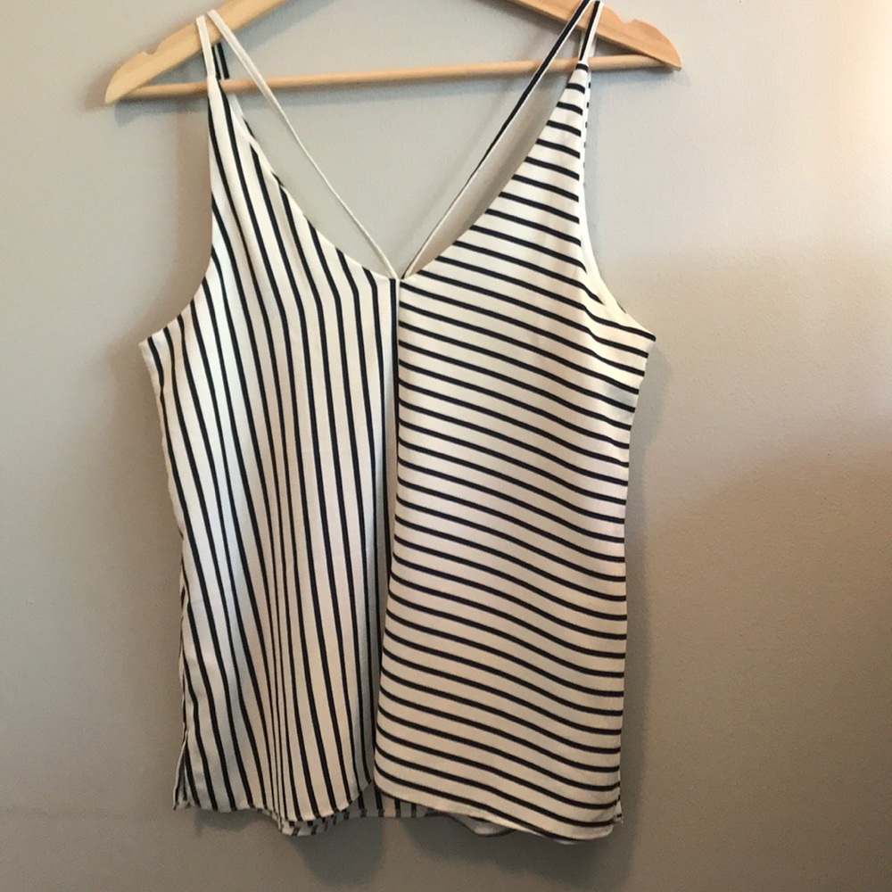 Blue/white striped Topshop cami - Picture 4 of 5